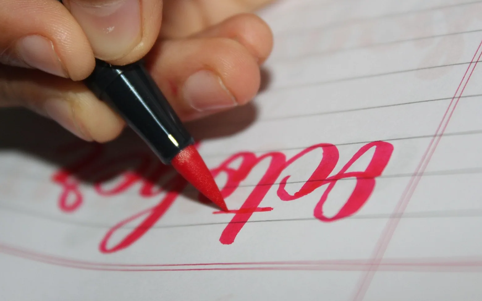 Paper, pen and writing