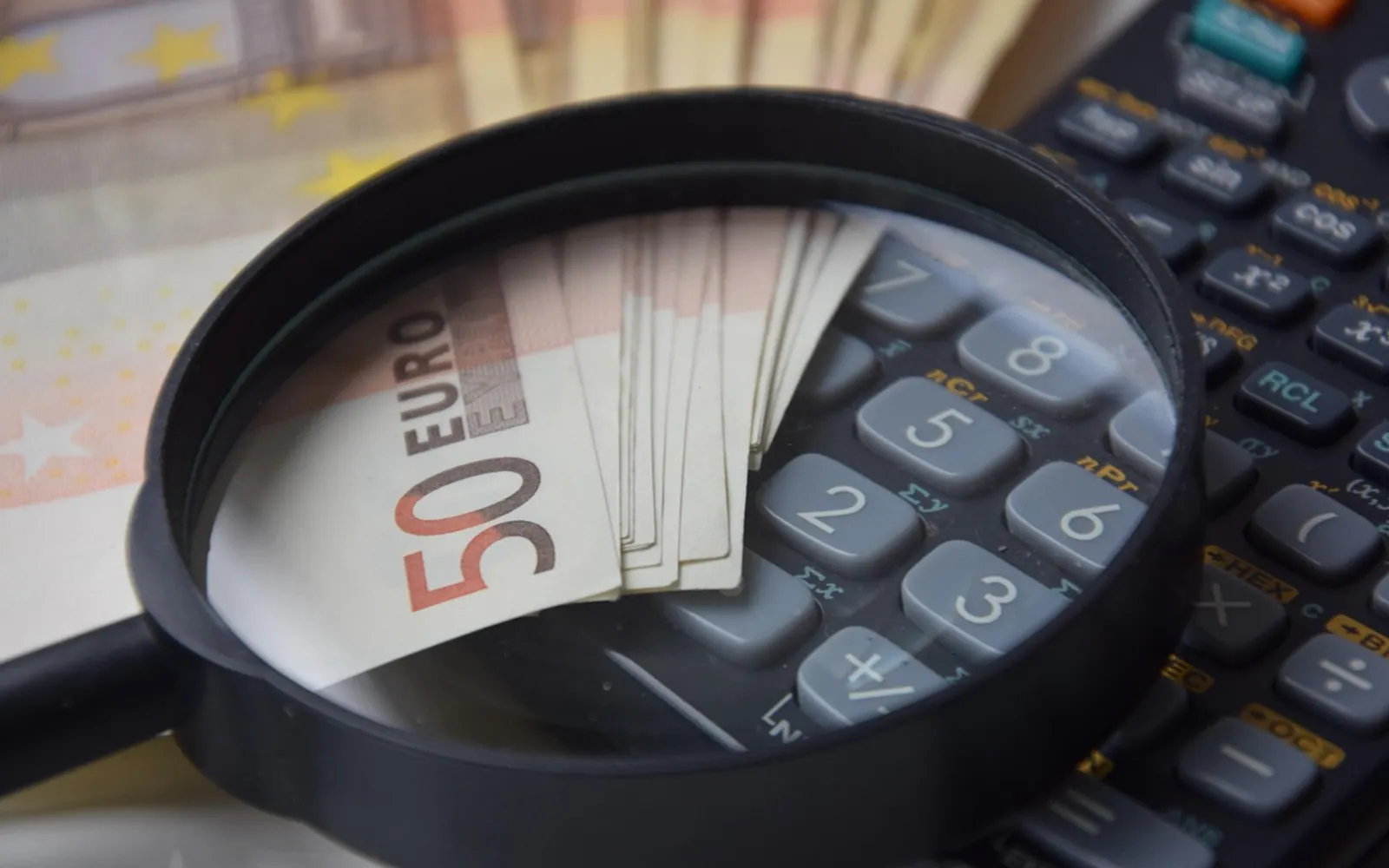 Money, money calculator and calculator